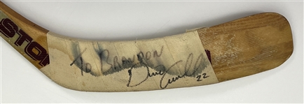 1990-92 Dino Ciccarelli Washington Capitals Signed Easton T-Flex 100 Game Used Hockey Stick (MEARS LOA / JSA)