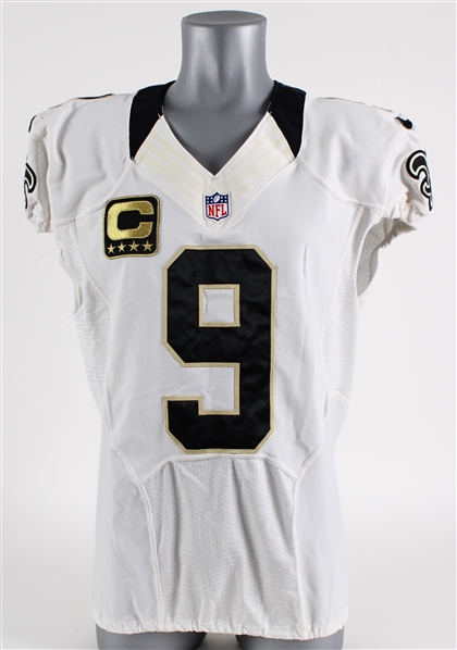 2012 Drew Brees New Orleans Saints Road Jersey (MEARS A5)