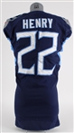2022 Derrick Henry Tennessee Titans Home Jersey (MEARS A5)
