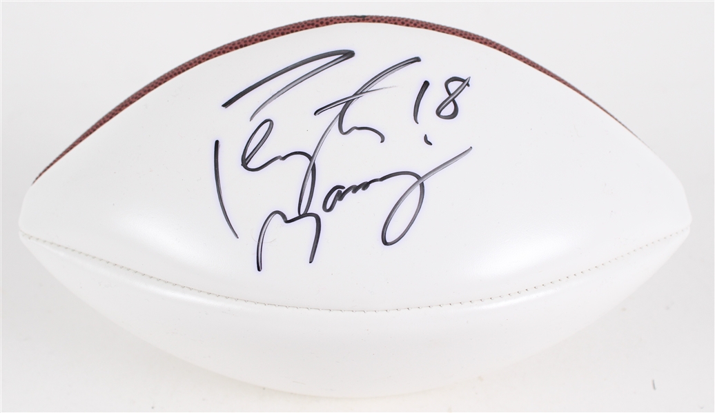 1998-2005 Peyton Manning Indianapolis Colts Signed ONFL Tagliabue Autograph Panel Football (JSA)