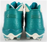 2012 Mike Pouncey Miami Dolphins Signed Game Worn Nike Cleats (MEARS LOA) *Full JSA Letter*