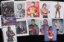 1980's-2000's Wrestling Signed 8 x 10 & Promotional Photos - Lot of 25 w/ Bret Hart, Ric Flair, Jerry Lawler, John Cena & More