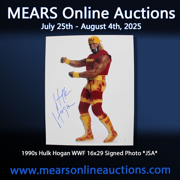 1990s Hulk Hogan WWF 16x20 Signed Photo *JSA*