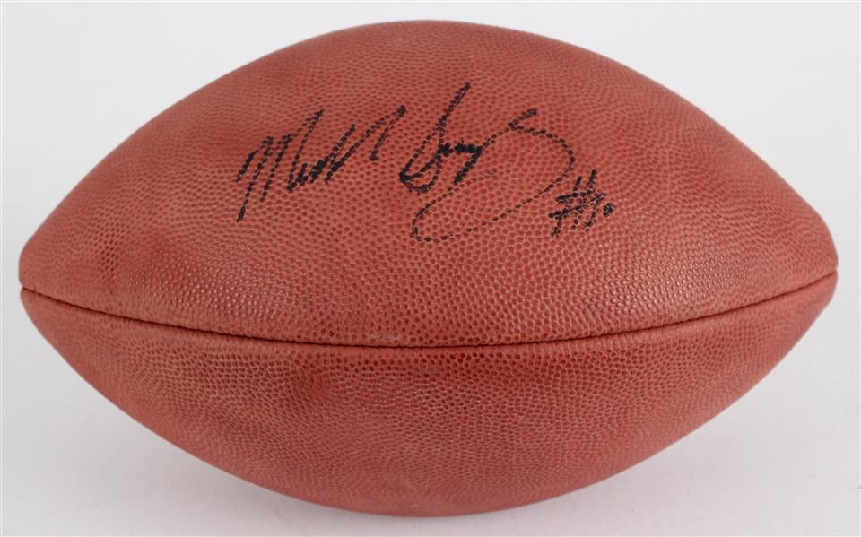 1990s Mike Singletary Chicago Bears Signed ONFL Tagliabue Football (JSA)