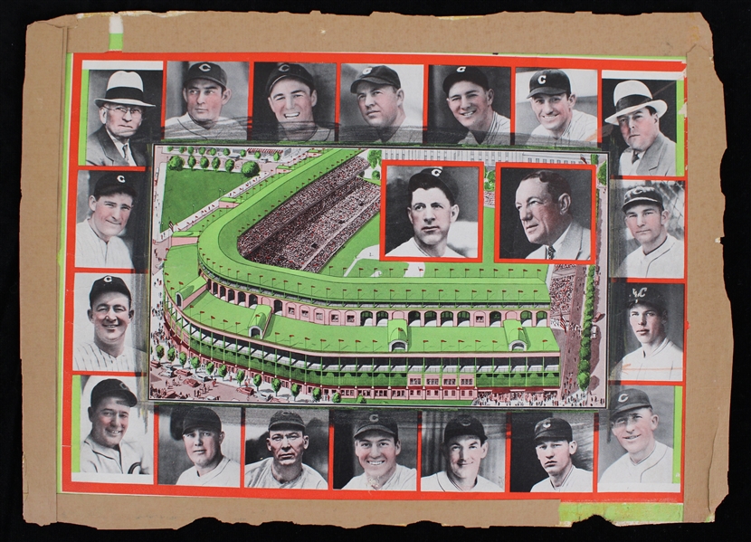 1932 Chicago Cubs National League Champions 11" x 15" Mounted Team Photo Collage
