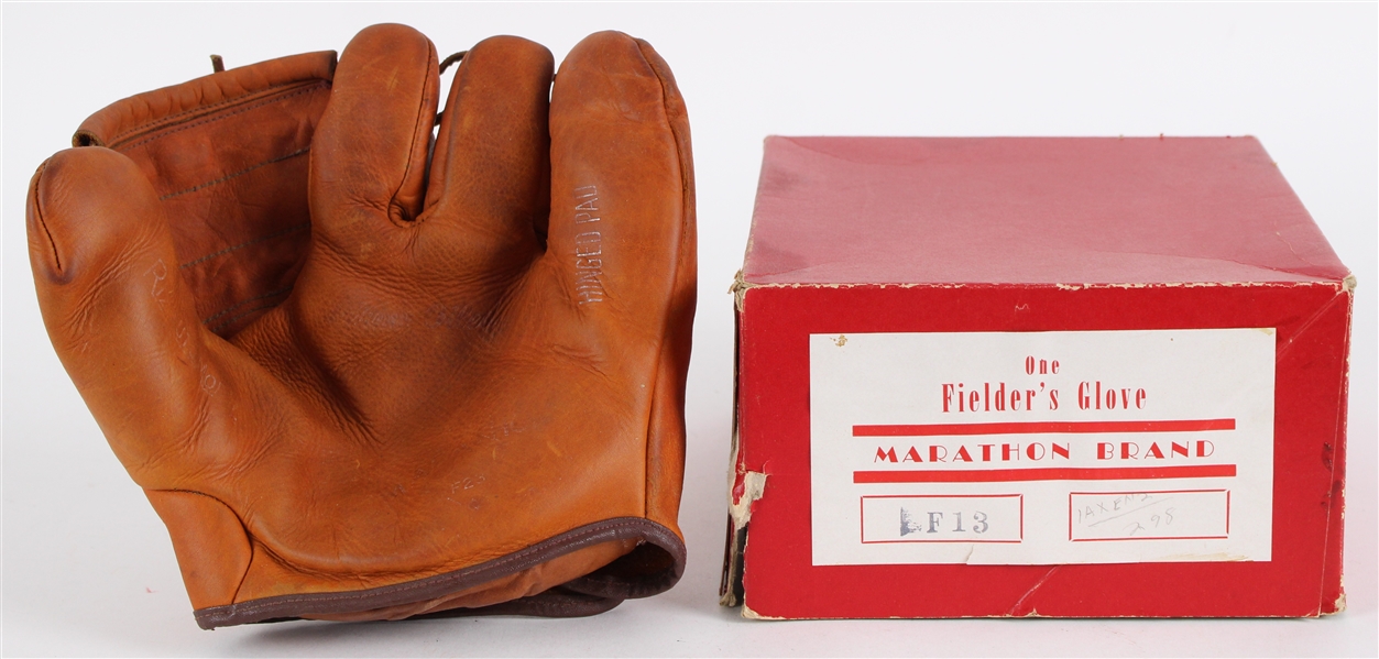 1950s-60s Marathon Store Model Fielders Mitt w/ Original Box