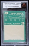 1960 Jim Brown Cleveland Browns Topps Trading Card #23 (Beckett 7.5 NM)