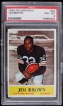 1964 Jim Brown Cleveland Browns Philadelphia Trading Card #30 (PSA 8 NM-MT)