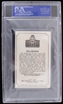 1975 Bill George (d.1982) Chicago Bears Los Angeles Rams Autographed Fleer Trading Card #77 (PSA Slabbed)