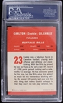 1963 Carlton Gilchrist Buffalo Bills Fleer Trading Card #23 (PSA 7 NM)