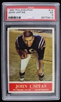 1964 John Unitas Baltimore Colts Philadelphia Trading Card #12 (PSA 5 EX)