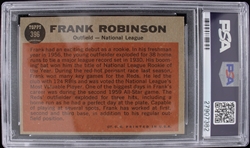 1962 Frank Robinson Cincinnati Reds Topps Trading Card #396 (PSA 7 NM)