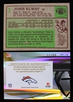 1987-2007 John Elway Denver Broncos Topps and Autographed Donruss Trading Cards (Lot of 2)