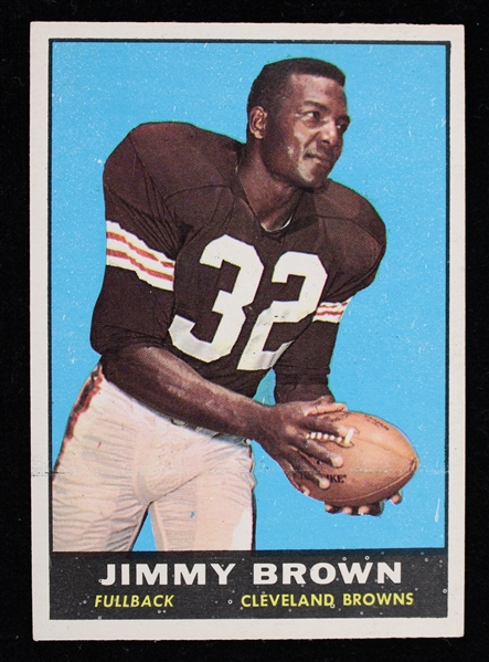 1961 Jim Brown Cleveland Browns Topps Trading Card #71
