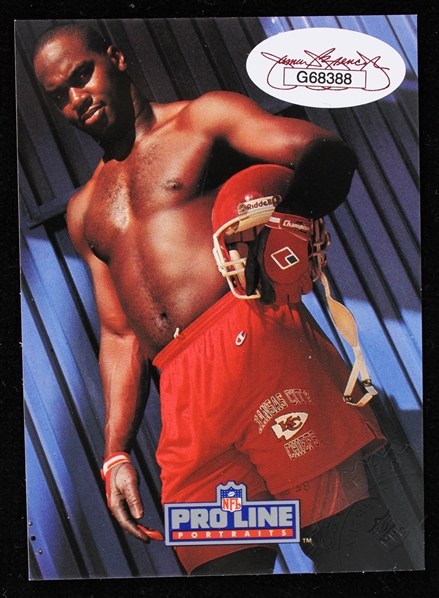 1991 Derrick Thomas Kansas City Chiefs Autographed On Back Proline Trading Card *JSA*