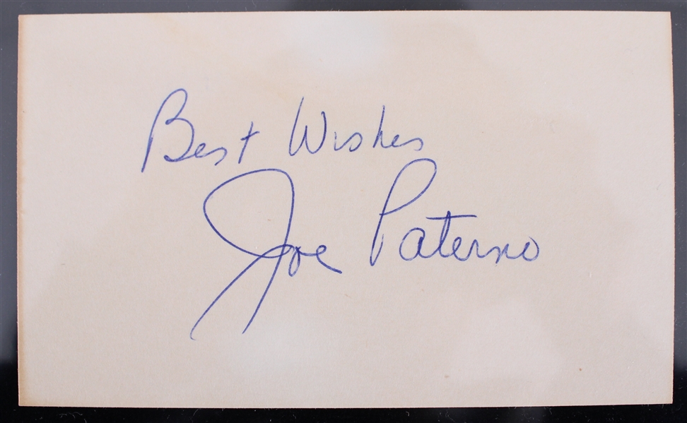 1966-2011 Joe Paterno (d.2012) Penn State University Head Coach Autographed Index Card (JSA)