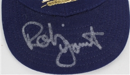 1983-2000 Robin Yount Milwaukee Brewers Signed Cap & 1983 ALCS / World Series Ticket Ghost Strip (JSA)