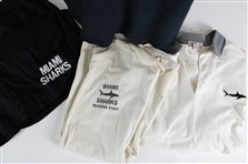 1999 Miami Sharks Any Given Sunday Movie Wardrobe Collection - Lot of 4 w/ Polos, T-Shirt & Shorts (MEARS LOA)
