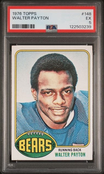 1976 Topps 148 Walter Payton (PSA Excellent 5)
