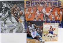 1990's-2000's Signed Basketball Framed & Oversize Photo Collection - Lot of 8 w/ Mike Krzyzewski, Wilt Chamberlain, Magic Johnson, Dominique Wilkins & More (JSA)