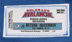 2021 Nathan MacKinnon Colorado Avalanche Game Worn Home Jersey (MEARS A10 / Avalanche COA)