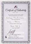 2021 Nathan MacKinnon Colorado Avalanche Game Worn Home Jersey (MEARS A10 / Avalanche COA)