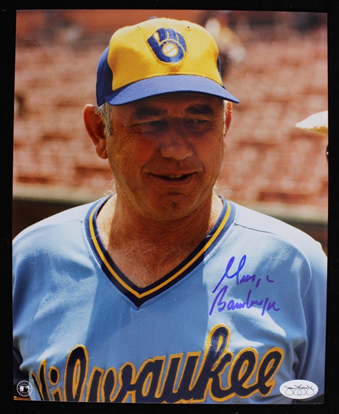 1995 George Bamberger Milwaukee Brewers Signed 8" x 10" Photo *JSA*