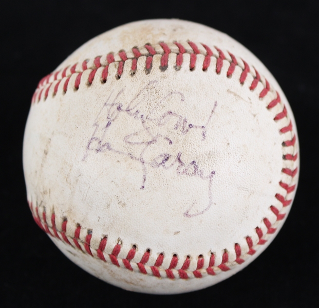 1990s Harry Caray Chicago Cubs Signed & Holy Cow Inscribed Baseball (JSA)