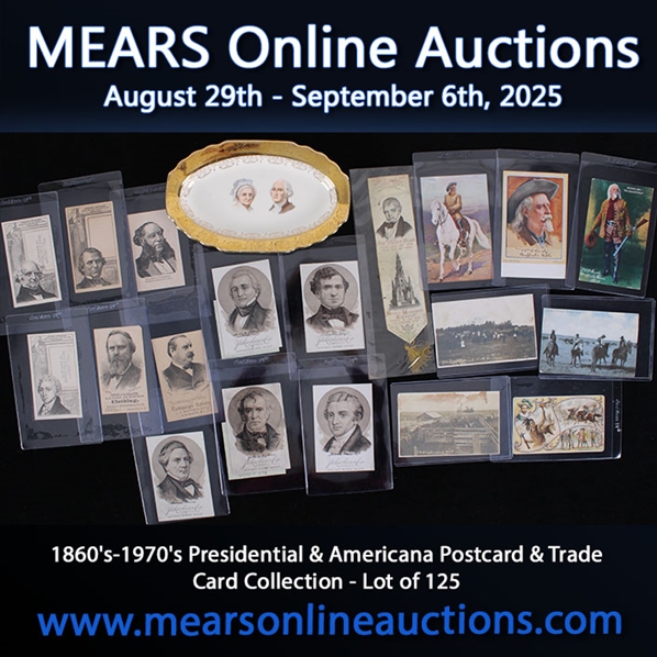 1860s-1970s Presidential & Americana Postcard & Trade Card Collection - Lot of 125 
