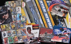 2000s Auto Racing Sponsor Flats & Trading Card Collection - Lot of 37 w/ 7 Signed Including Dale Earnhardt, Alan Kulwicki & More (JSA)