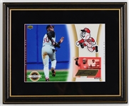 2003 Ken Griffey Jr. Cincinnati Reds 14" x 17" Upper Deck Authentics Framed Dispaly w/ Signed Trading Card (26/200)