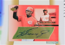 2003 Ken Griffey Jr. Cincinnati Reds 14 x 17 Upper Deck Authentics Framed Dispaly w/ Signed Trading Card (26/200)