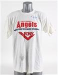 1982/86 Reggie Jackson California Angels Signed Western Division Champs Shirt (MEARS LOA / JSA)