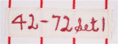 1972 Greg Luzinski Philadelphia Phillies Game Worn Home Jersey (MEARS LOA)