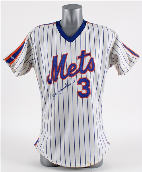 1988 Bud Harrelson New York Mets Signed Game Worn Home Spring Training Jersey (MEARS LOA / JSA)