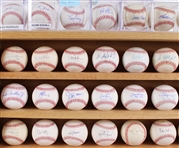 1980's-2020's Enormous Signed Baseball Collection - Lot of 125 w/ Hank Aaron, Johnny Bench, Joe DiMaggio, Willie Mays, Mariano Rivera, Pete Rose & More
