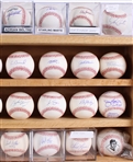 1980's-2020's Enormous Signed Baseball Collection - Lot of 125 w/ Hank Aaron, Johnny Bench, Joe DiMaggio, Willie Mays, Mariano Rivera, Pete Rose & More