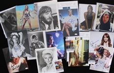 1970's-2010's Hollywood Actors Actresses Entertainers Signed Photo Collection - Lot of 55 w/ Laurence Olivier, Burt Reynolds, Diana Ross, William Shatner, Charlie Sheen, Steven Spielberg & More
