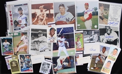 1960-2020's Humongous Baseball Signed Photo Collection - Lot of 175 w/ Ralph Kiner, Buck Leonard, Johnny Mize, Buck O'Neil, Kirby Puckett, Ryne Sandberg, Duke Snider, Ichiro Suzuki & More
