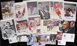 1970's-2000's Hockey Signed Photo Collection - Lot of 105 w/ Wayne Gretzky, Gordie Howe, Bobby Hull, Brett Hull, Guy LaFleur, Patrick Roy & More
