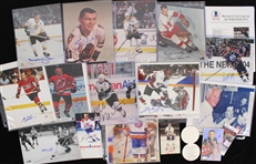 1970's-2000's Hockey Signed Photo Collection - Lot of 105 w/ Wayne Gretzky, Gordie Howe, Bobby Hull, Brett Hull, Guy LaFleur, Patrick Roy & More