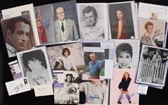 1970's-2010's Hollywood Stars & Entertainers Signed Photo Collection - Lot of 65 w/ Tina Fey, Gene Hackman, Katharine Hepburn, Charlton Heston, Nicole Kidman, Paul Newman & More 