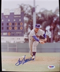 1967-77, 83 Tom Seaver (d.2020) New York Mets Autographed 8"x10" Color Photo *PSA*
