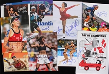 1970's-2010's Stan Smith, Chris Everett, Billie Jean King  & More Signed Index Cards 5x7 and 8x10  Photos (Lot of 31)