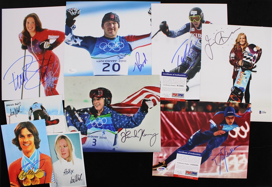 1950s-2020s Tara Lipinski, Nancy Kerrigan, Michelle Kwan & more Winter Olympic Athletes Signed  8"x10" Photos (Lot of 40+)