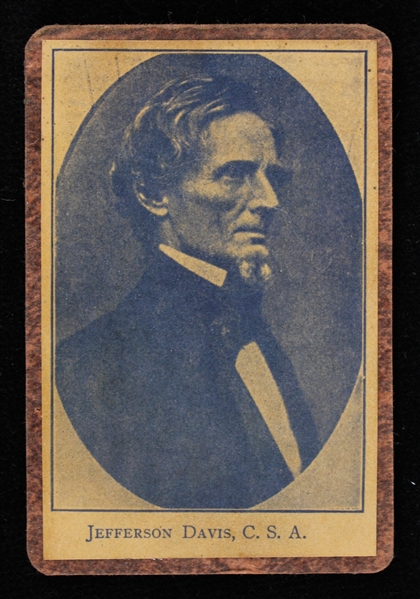 1860s Jefferson Davis 2.5"x4" CDV B&W Photo (Blank Back)