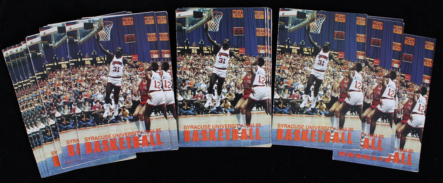 1984-85 University of Syracuse Mens Basketball Pocket Schedules (Lot of 26)