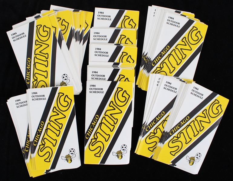 1984 Chicago Sting Outdoor Schedule (Lot of 100+)
