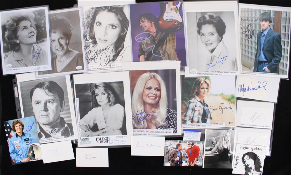 1970s-2010s Hollywood Entertainers & Celebrities Signed Photo Collection - Lot of 115 w/ Martin Sheen, Lily Tomlin, Steven Tyler, Betty White, Oprah Winfrey, Henry Winkler & More