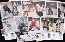 1970's-2000's Hockey Memorabilia Collection - Lot of 65 w/ 1975 Complete Topps Set (x6 PSA Slabbed), 1976 Near Complete Topps Set, Signed Photos, & More